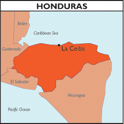 Map of Honduras