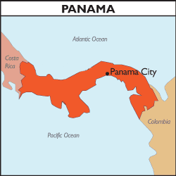 Map of Panama