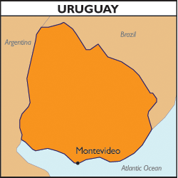 Map of Uruguay