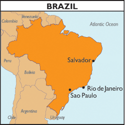 Map of Brazil