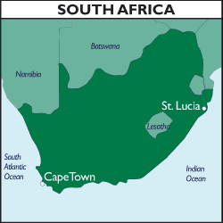 Map of South Africa