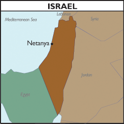Map of Israel