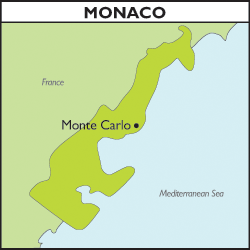 Map of Monaco