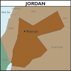Map of Jordan