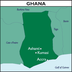 Map of Ghana