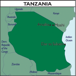 Map of Tanzania