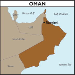 Map of Oman