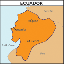 Map of Ecuador